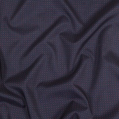 Black Iris, Red and White Tiny Medallions Stretch Polyester Woven Black Iris, Red and White Tiny Medallions Stretch Polyester Woven