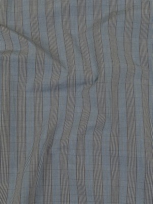Charcoal, Blue and Gray Plaid Cotton Shirting Charcoal, Blue and Gray Plaid Cotton Shirting