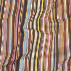Pink, Yellow and Brown Barcode Stripe Cotton Twill Pink, Yellow and Brown Barcode Stripe Cotton Twill
