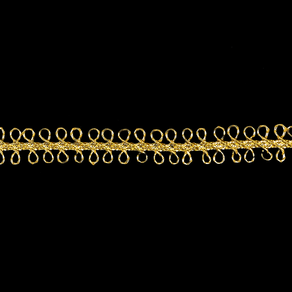 Metallic Gold Loopy Braided Trim – 0.5″ Metallic Gold Loopy Braided Trim – 0.5″