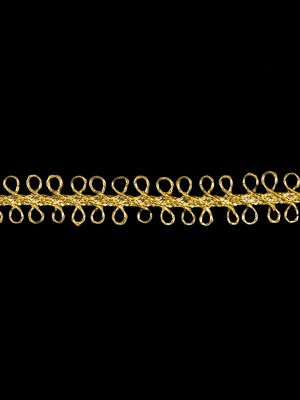 Metallic Gold Loopy Braided Trim – 0.5″ Metallic Gold Loopy Braided Trim – 0.5″