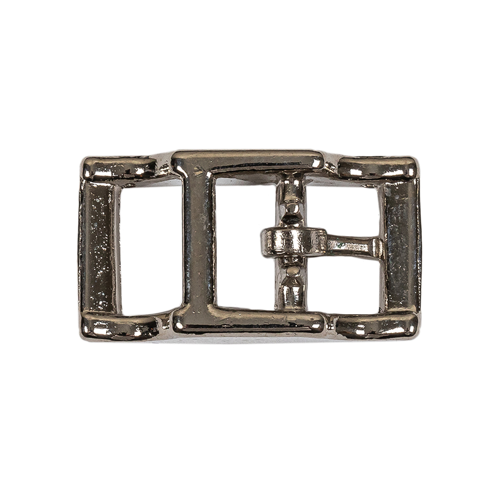 Silver Rectangular Metal Buckle - 0.5625" x 1"