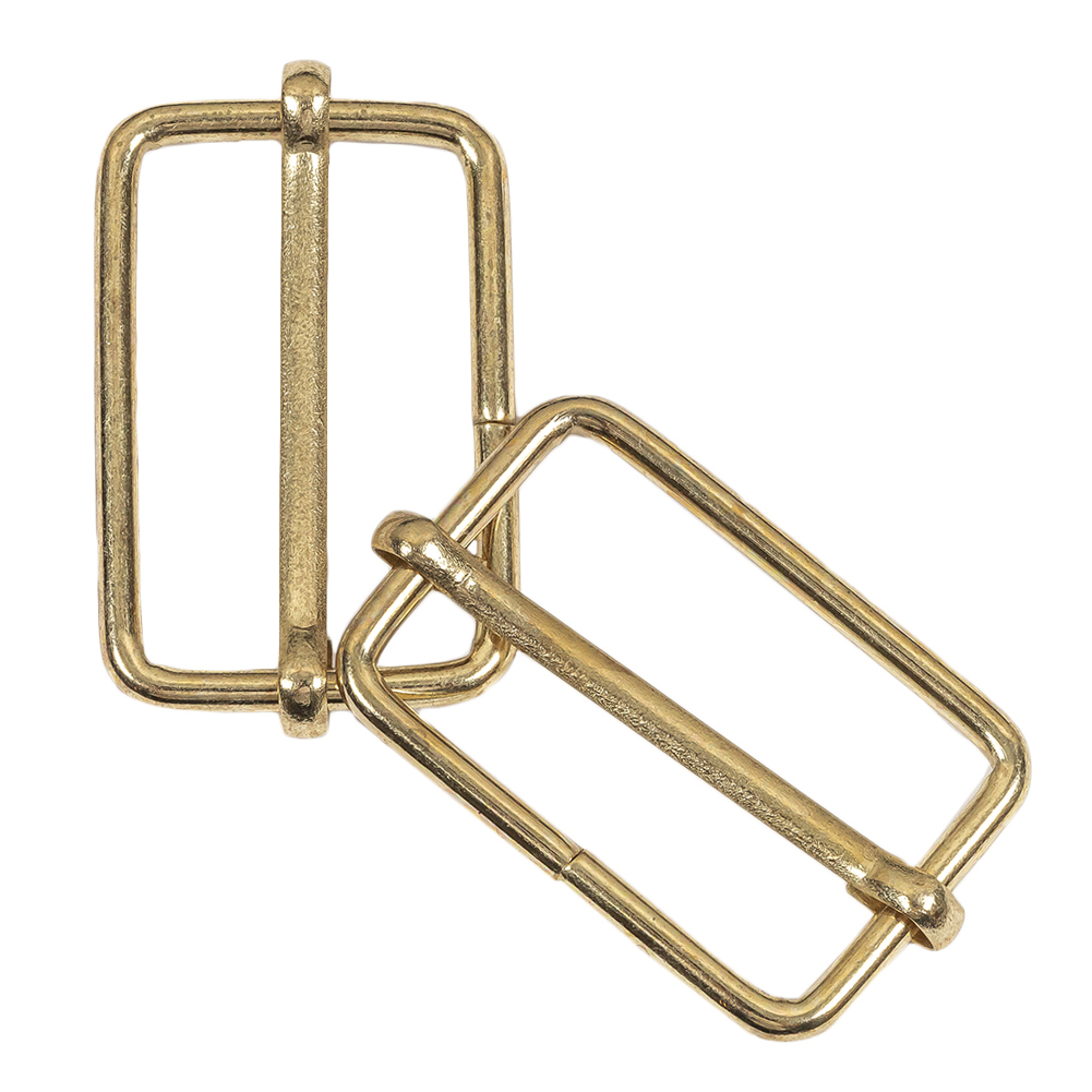Yellow Gold Rectangular Overall Slides Pair – 1.25″ x 1″ Yellow Gold Rectangular Overall Slides Pair – 1.25″ x 1″
