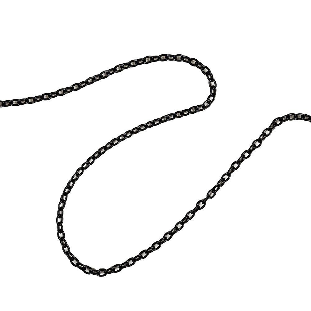 Matte Black Chain Purse Strap with Lobster Claw Clasp and O Ring – 53.5″ X 0.5″ Matte Black Chain Purse Strap with Lobster Claw Clasp and O Ring – 53.5″ X 0.5″