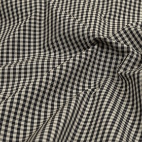 Black and Cream Little Checks Cotton and Polyester Shirting Black and Cream Little Checks Cotton and Polyester Shirting