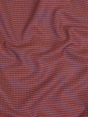 Navy and Orange Triangles Cotton and Polyester Twill Navy and Orange Triangles Cotton and Polyester Twill