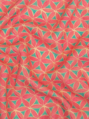 Viscose and Linen Woven Print – Hot Pink and Turquoise Geometric Floral – Mood Exclusive Homemade Hexagons Viscose and Linen Woven Print – Hot Pink and Turquoise Geometric Floral – Mood Exclusive Homemade Hexagons