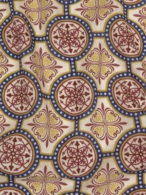 Viscose and Linen Woven Print – Yellow, Red and Blue Medallions – Mood Exclusive Gawain’s Glory Viscose and Linen Woven Print – Yellow, Red and Blue Medallions – Mood Exclusive Gawain’s Glory