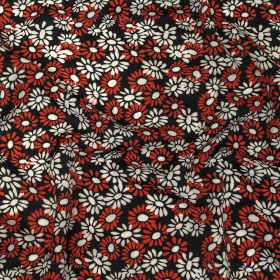 Fluid Polyester Twill Print – Red, White and Black Floral – Mood Exclusive Shaken Not Stirred Fluid Polyester Twill Print – Red, White and Black Floral – Mood Exclusive Shaken Not Stirred