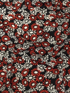 Fluid Polyester Twill Print – Red, White and Black Floral – Mood Exclusive Shaken Not Stirred Fluid Polyester Twill Print – Red, White and Black Floral – Mood Exclusive Shaken Not Stirred