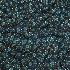 Gauzy Viscose Crepe Print – Blueberry Floral – Mood Exclusive Healing of Winter Gauzy Viscose Crepe Print – Blueberry Floral – Mood Exclusive Healing of Winter