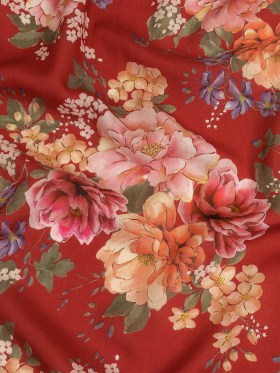 Tencel Woven Print – Red, Pink and Peach Floral – Mood Exclusive Halcyon Days Tencel Woven Print – Red, Pink and Peach Floral – Mood Exclusive Halcyon Days