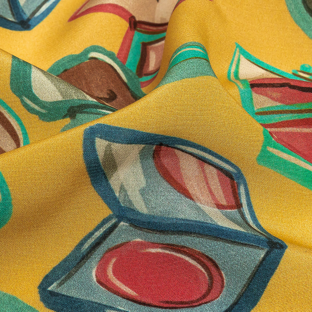 Mood Exclusive Cornsilk Glam Guru Viscose Poplin