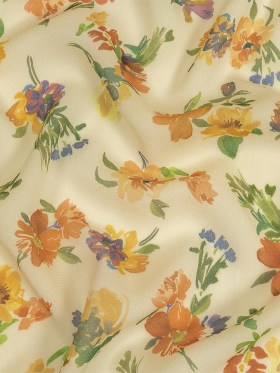 Mood Exclusive Beige Artist’s Allure Viscose Georgette Mood Exclusive Beige Artist’s Allure Viscose Georgette