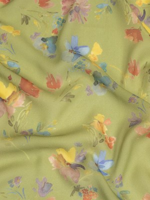 Mood Exclusive Wistful Watercolors Viscose Georgette Mood Exclusive Wistful Watercolors Viscose Georgette