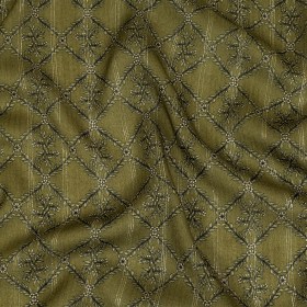 Mood Exclusive Victorian Vines Metallic Pinstriped Viscose Dobby Mood Exclusive Victorian Vines Metallic Pinstriped Viscose Dobby