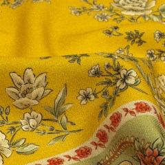 Cotton and Viscose Twill Panel – Yellow and Green Floral Squares – Mood Exclusive Palace of Illusions Cotton and Viscose Twill Panel – Yellow and Green Floral Squares – Mood Exclusive Palace of Illusions