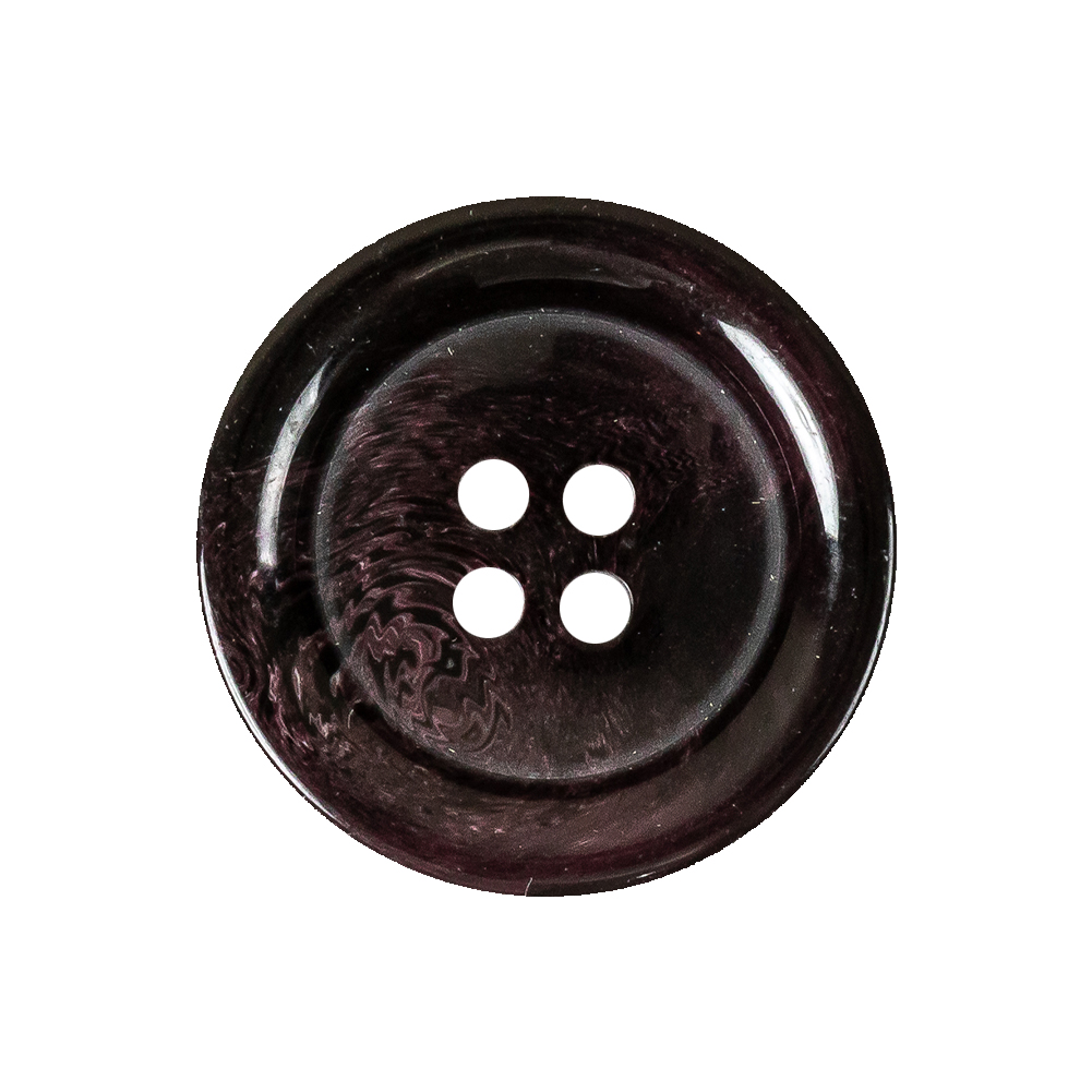 Plum Swirls Plastic 4-Hole Dish Button – 40L/25.5mm Plum Swirls Plastic 4-Hole Dish Button – 40L/25.5mm