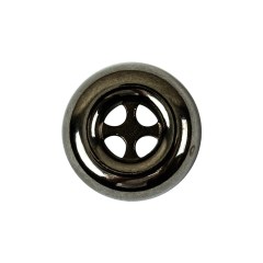 Italian Gunmetal 4-Hole Deepwell Metal Button – 36L/23mm Italian Gunmetal 4-Hole Deepwell Metal Button – 36L/23mm