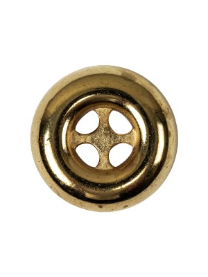 Italian Gold 4-Hole Deepwell Metal Button – 36L/23mm Italian Gold 4-Hole Deepwell Metal Button – 36L/23mm