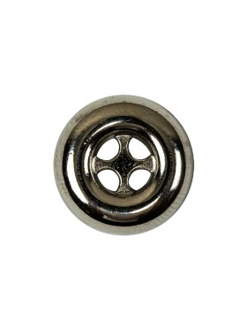 Italian Nickel 4-Hole Deepwell Metal Button – 28L/18mm Italian Nickel 4-Hole Deepwell Metal Button – 28L/18mm