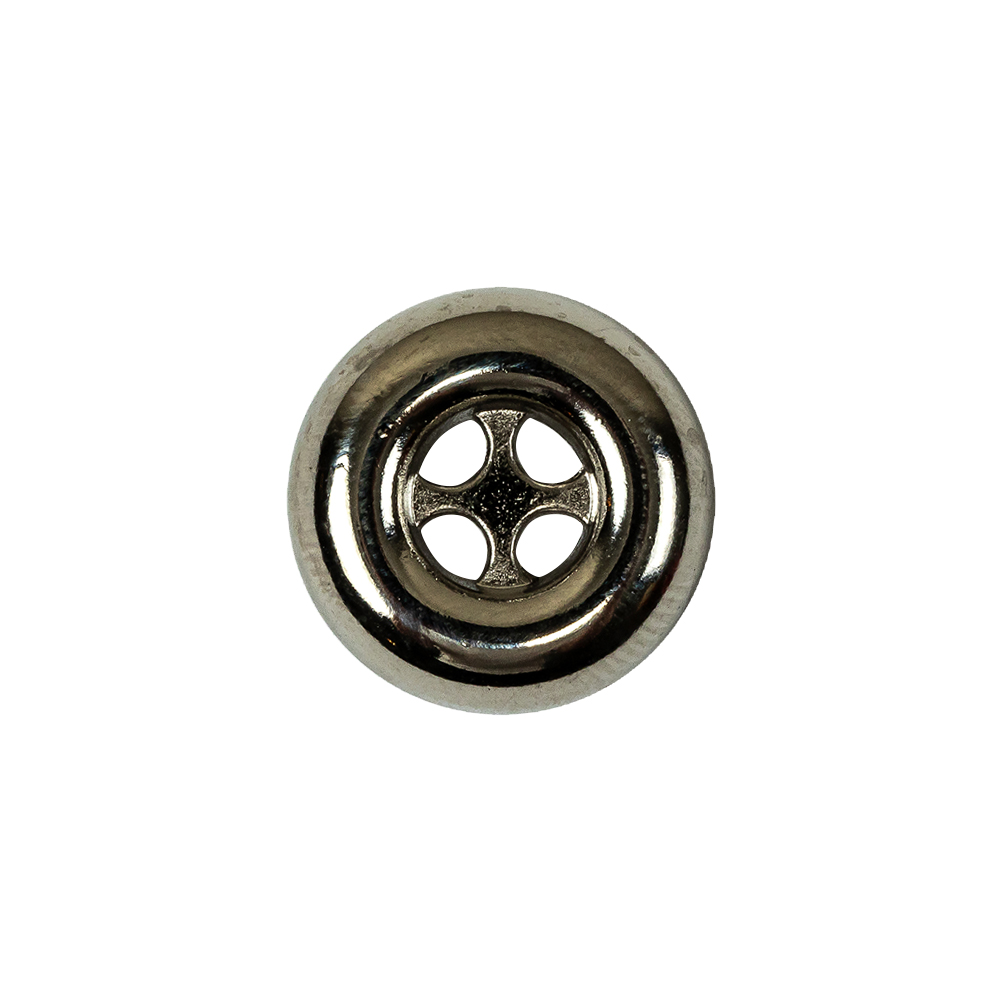 Italian Nickel 4-Hole Deepwell Metal Button – 28L/18mm Italian Nickel 4-Hole Deepwell Metal Button – 28L/18mm