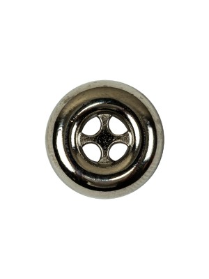 Italian Nickel 4-Hole Deepwell Metal Button – 28L/18mm Italian Nickel 4-Hole Deepwell Metal Button – 28L/18mm