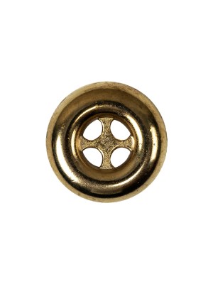 Italian Gold 4-Hole Deepwell Metal Button – 28L/18mm Italian Gold 4-Hole Deepwell Metal Button – 28L/18mm