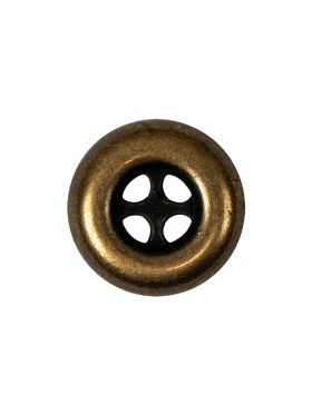 Italian Bronze 4-Hole Deepwell Metal Button – 28L/18mm Italian Bronze 4-Hole Deepwell Metal Button – 28L/18mm