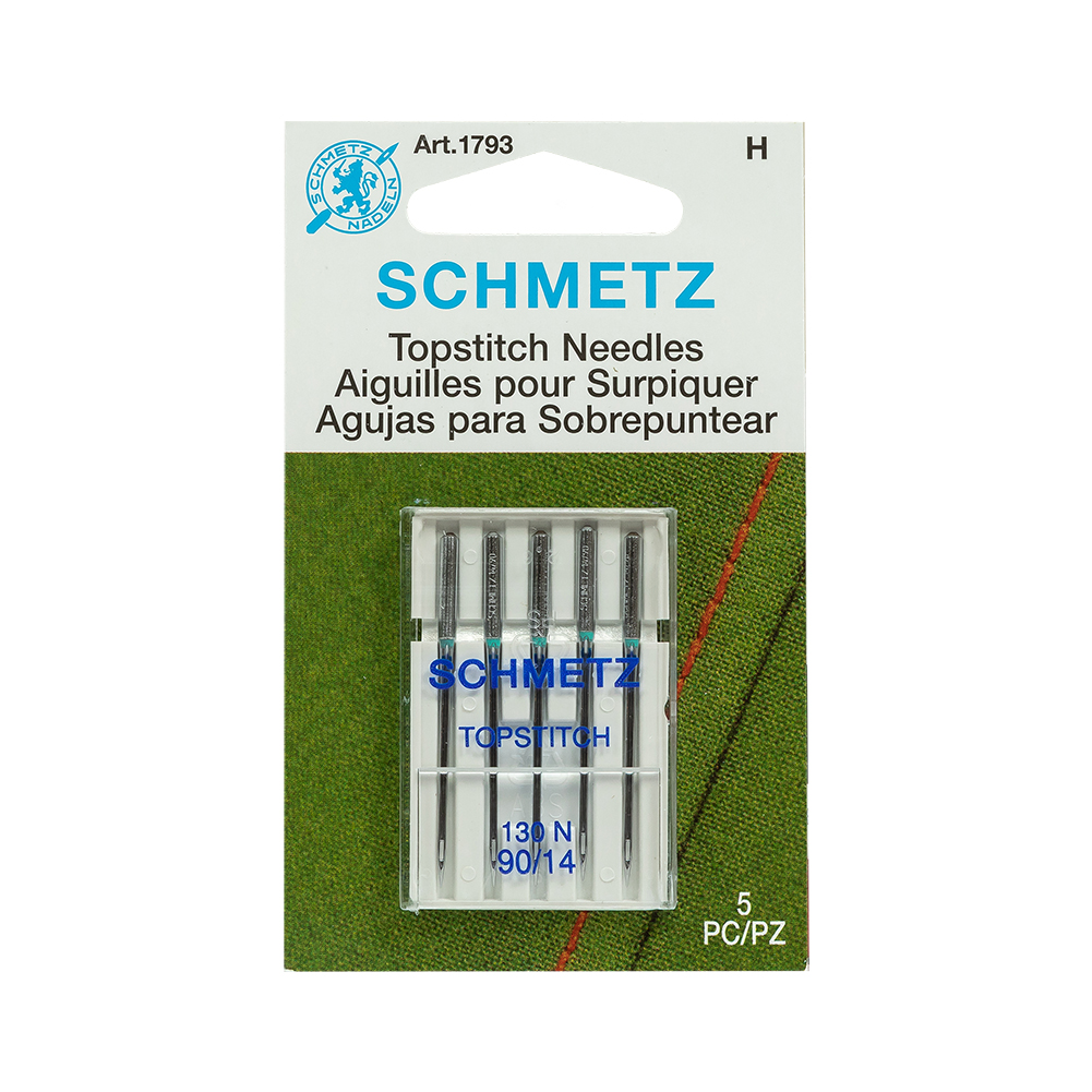 Schmetz Topstitch Machine Needles – 90/14 – 5 ct Schmetz Topstitch Machine Needles – 90/14 – 5 ct
