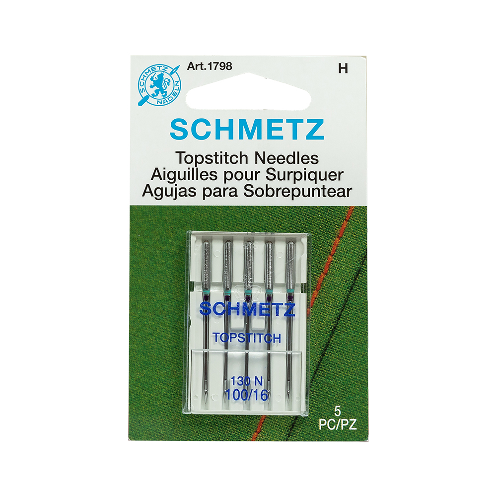 Schmetz Topstitch Machine Needles – 100/16 – 5 ct Schmetz Topstitch Machine Needles – 100/16 – 5 ct