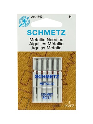 Schmetz Metallic Machine Needles – 80/12 – 5 ct Schmetz Metallic Machine Needles – 80/12 – 5 ct