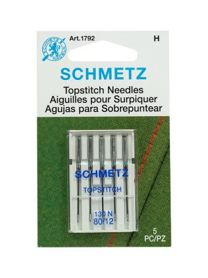 Schmetz Topstitch Machine Needles – 80/12 – 5 ct Schmetz Topstitch Machine Needles – 80/12 – 5 ct