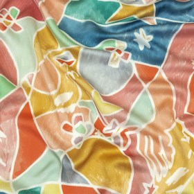 Polyester Charmeuse Print – Pink, Blue and Yellow Abstract – Mood Exclusive Gaudi’s Gaze Polyester Charmeuse Print – Pink, Blue and Yellow Abstract – Mood Exclusive Gaudi’s Gaze