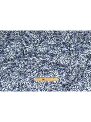 Polyester Twill Print – Pale Blue Florals – Mood Exclusive Calming Quest Polyester Twill Print – Pale Blue Florals – Mood Exclusive Calming Quest