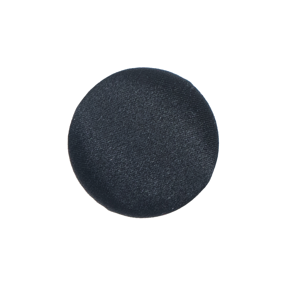 Black Silk Covered Button – 36L/23mm Black Silk Covered Button – 36L/23mm