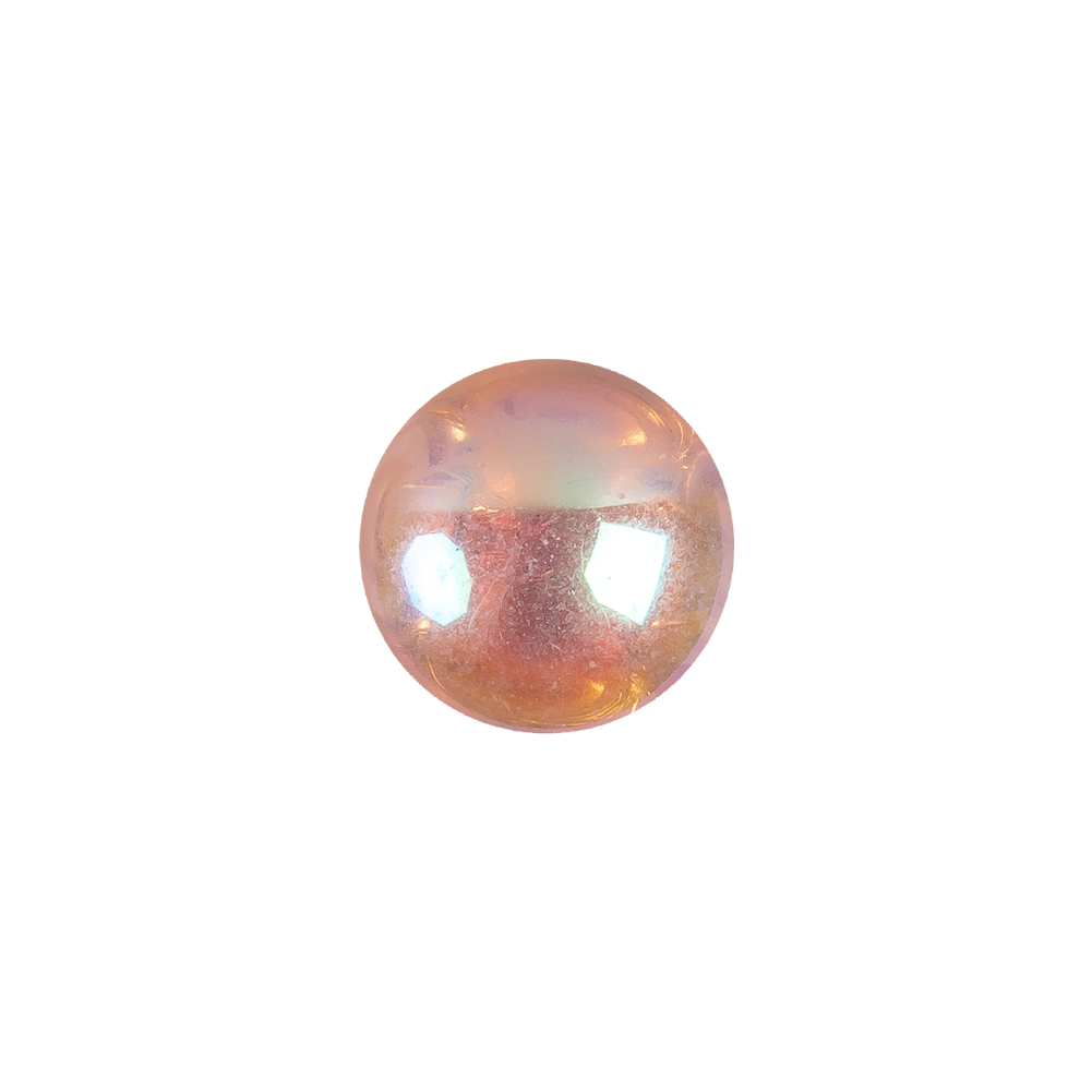 European AB Pink Self Back Glass Button – 20L/12.5mm European AB Pink Self Back Glass Button – 20L/12.5mm