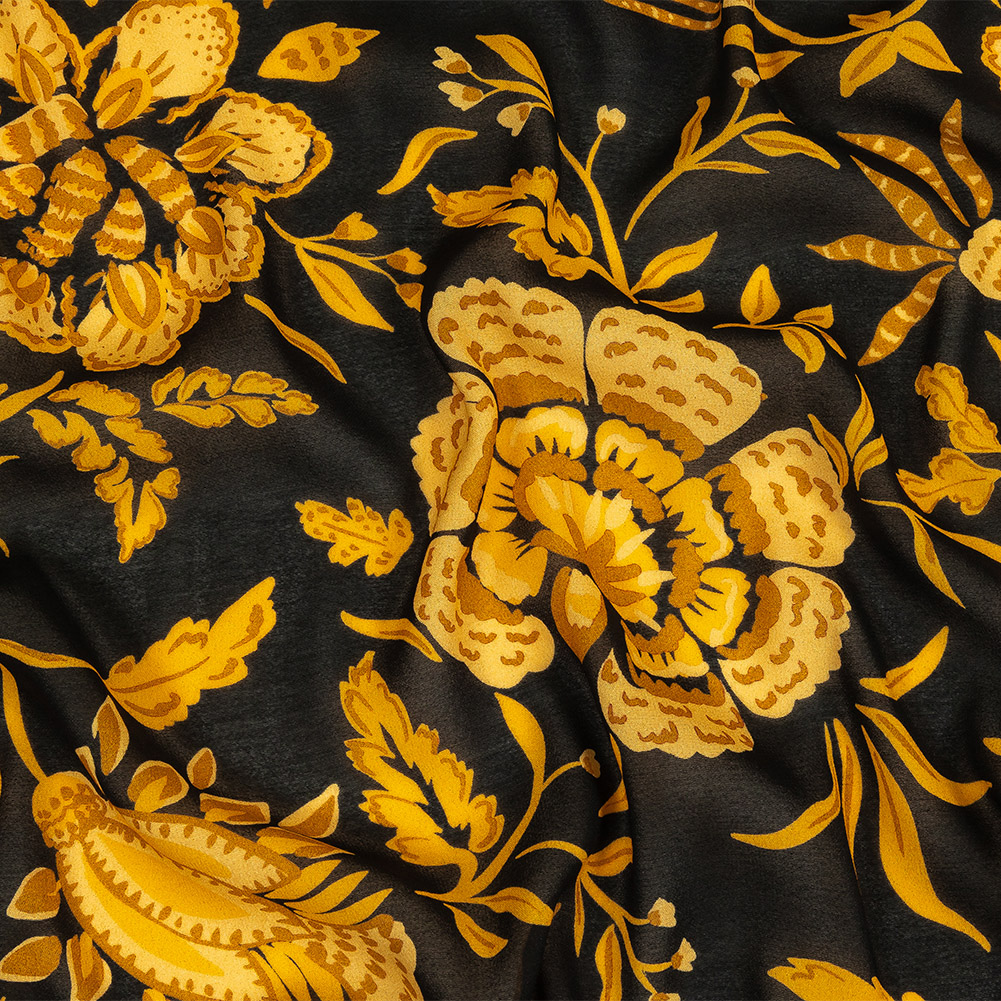 Mood Exclusive Caviar To Bee or Not To Bee Viscose Georgette Mood Exclusive Caviar To Bee or Not To Bee Viscose Georgette