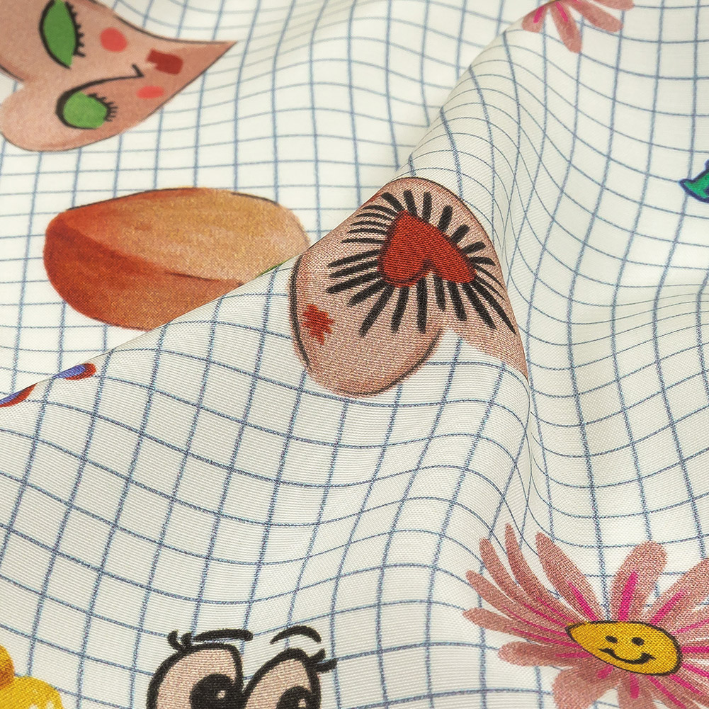 Mood Exclusive White Flash Sheet Viscose Poplin