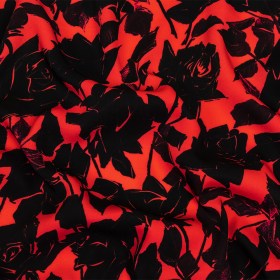 Mood Exclusive Fuchsia Painting the Roses Polyester Crepe Mood Exclusive Fuchsia Painting the Roses Polyester Crepe