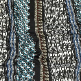 Fluid Polyester Twill Print – Blue and White Geometric Stripes – Mood Exclusive Hypatia Fluid Polyester Twill Print – Blue and White Geometric Stripes – Mood Exclusive Hypatia