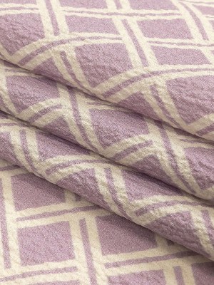 Mood Exclusive Lavender Lattice Status Stretch Polyester Seersucker Mood Exclusive Lavender Lattice Status Stretch Polyester Seersucker