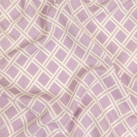 Mood Exclusive Lavender Lattice Status Stretch Polyester Seersucker Mood Exclusive Lavender Lattice Status Stretch Polyester Seersucker