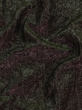 Astrolabe Metallic Olive and Wine Crinkled Luxury Brocade with Black Backing Astrolabe Metallic Olive and Wine Crinkled Luxury Brocade with Black Backing