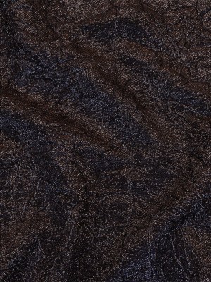 Astrolabe Metallic Navy and Copper Crinkled Luxury Brocade with Black Backing Astrolabe Metallic Navy and Copper Crinkled Luxury Brocade with Black Backing