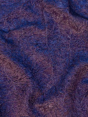 Astrolabe Metallic Lilac and Royal Blue Crinkled Luxury Brocade with Black Backing Astrolabe Metallic Lilac and Royal Blue Crinkled Luxury Brocade with Black Backing