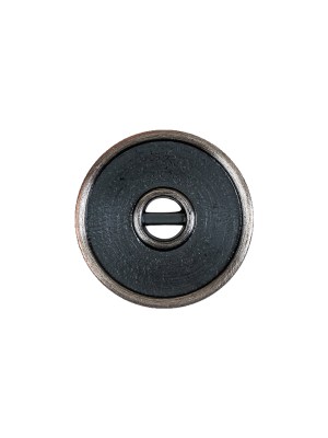Pewter Textured Narrow Rim 2-Hole Metal Button – 25L/16mm Pewter Textured Narrow Rim 2-Hole Metal Button – 25L/16mm