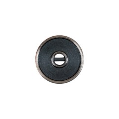 Pewter Textured Narrow Rim 2-Hole Metal Button – 25L/16mm Pewter Textured Narrow Rim 2-Hole Metal Button – 25L/16mm