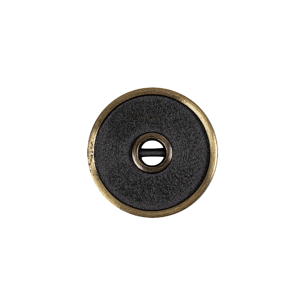 Antique Brass Textured Narrow Rim 2-Hole Metal Button – 28L/18mm Antique Brass Textured Narrow Rim 2-Hole Metal Button – 28L/18mm