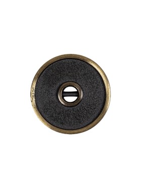 Antique Brass Textured Narrow Rim 2-Hole Metal Button – 28L/18mm Antique Brass Textured Narrow Rim 2-Hole Metal Button – 28L/18mm